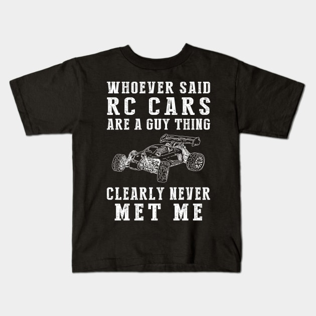 Revving Fun: RC-Car Enthusiast for All! Kids T-Shirt by MKGift